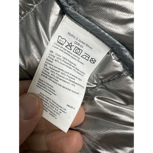 NWT Rab Mythic G Jacket Women's XS Cloud Goose Down Full Zip Extreme Cold $525 - Picture 7 of 10